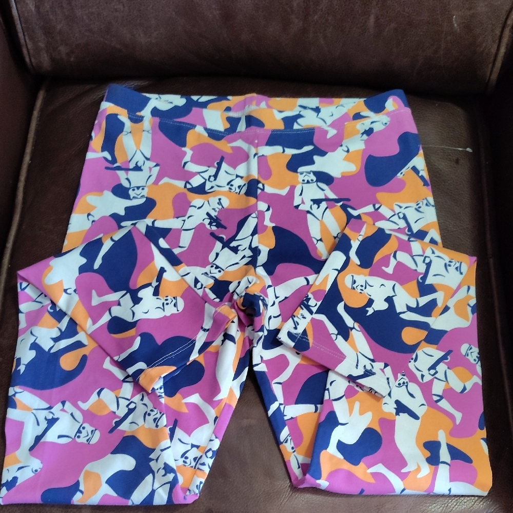 Amazon Essentials Kids Leggings in Pink, Orange, and Blue Nwot